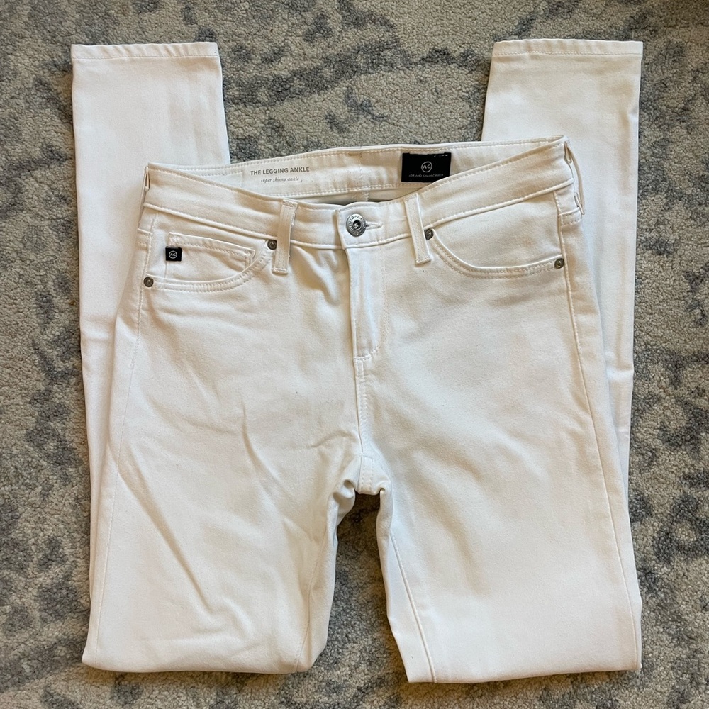 Adriano Goldschmied White Legging Ankle Jeans